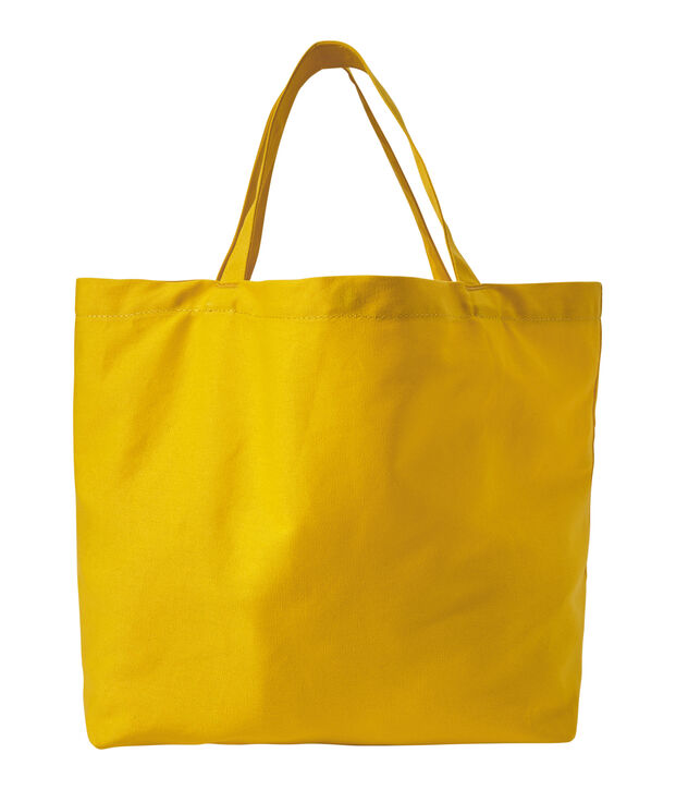 Girl's canvas tote bag yellow