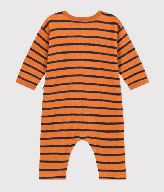 Babies' Terry Jumpsuit ECUREUIL /SMOKING