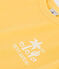 Children's short-sleeved printed cotton T-shirt ORGE yellow