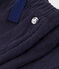 Babies' Quilted Tube-Knit Trousers SMOKING blue