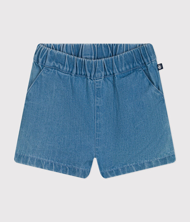 Babies' Light Denim Shorts blue
