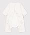 Babies' footless cotton flower print bodyjamas white/multicolor