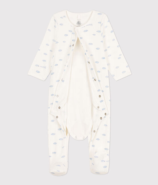 Tube Knit Cloud Patterned Bodyjama MARSHMALLOW white/MULTICO white
