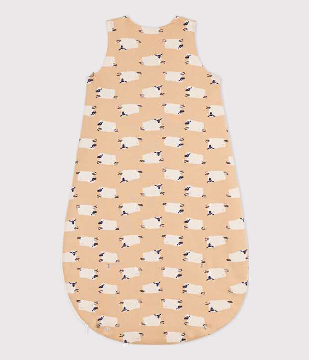 Babies' Sheep Themed Cotton Sleeping Bag beige/multicolor