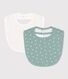 Printed Cotton Baby Bibs - 2-Pack