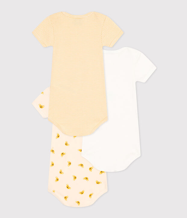 Babies' Short-sleeved Cotton Koala Pattern Bodysuits - 3-Pack multicolor