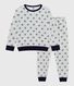 Children's star print velour pyjamas