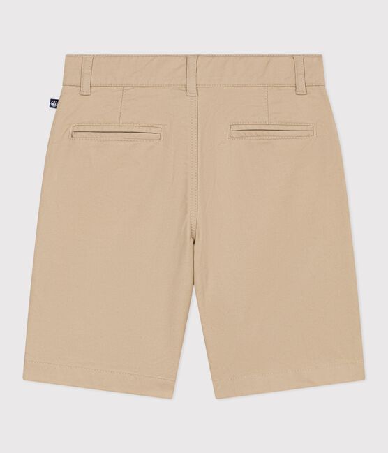 Children's Bermuda shorts in plain cotton SANDER beige