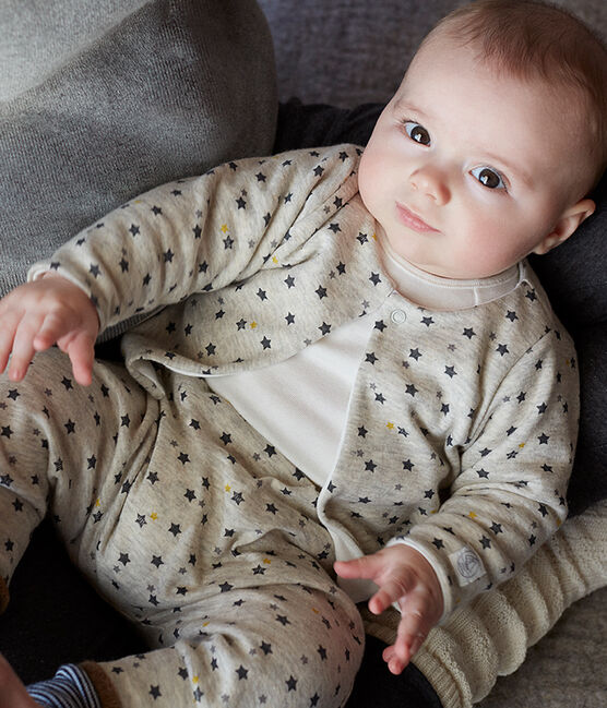 Baby Boys' Wool/Cotton Clothing - 3-piece set MONTELIMAR beige/MULTICO white