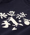 Girls' long-sleeved cotton T-shirt SMOKING blue