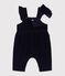 Babies' long-leg dungarees in plain corduroy SOIR