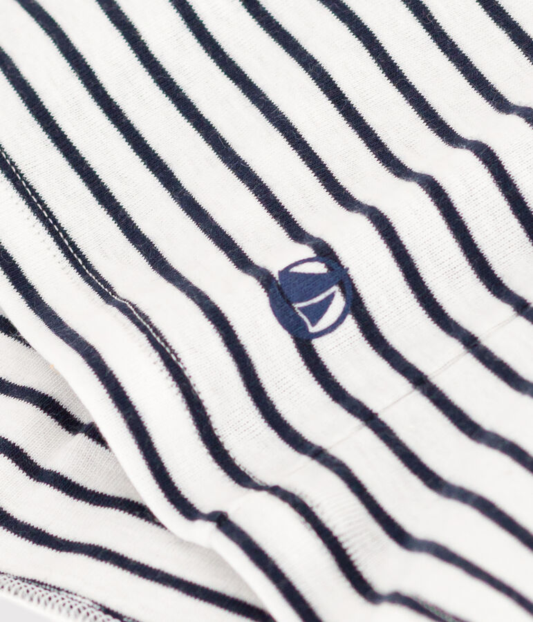 Women's Iconic Striped Cotton Vest Top white/blue