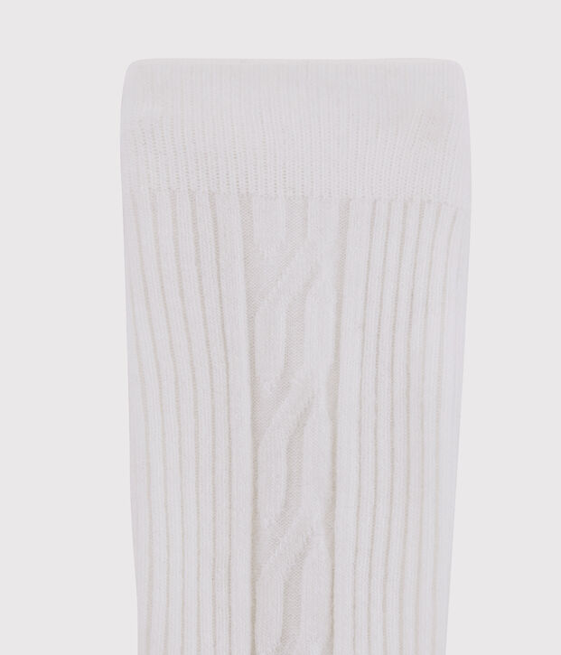 Girls' Warm Tights white