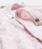Baby girls' 2-in-1 one-piece / sleep sack VIENNE pink/MULTICO white