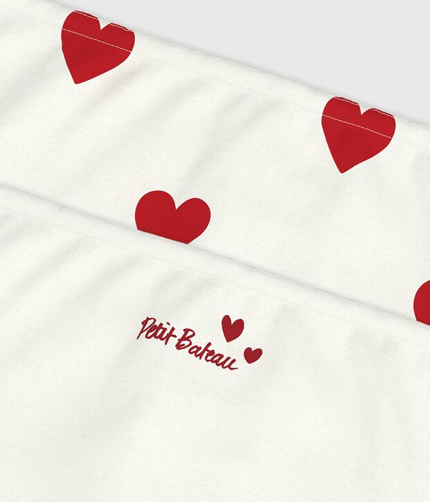 Children's heart-print cotton  shorties - 2-pack multicolor