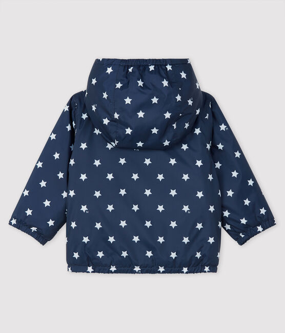 Unisex baby's blouse with print SMOKING blue/MARSHMALLOW white