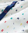 Baby Boys' Footless Ribbed Sleepsuit MARSHMALLOW white/MULTICO CN