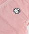 Babies' sleeveless reversible sherpa velour puffer jacket pink/ecru