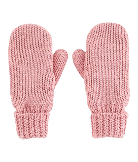 Girls' Mittens CHARME pink/OR yellow