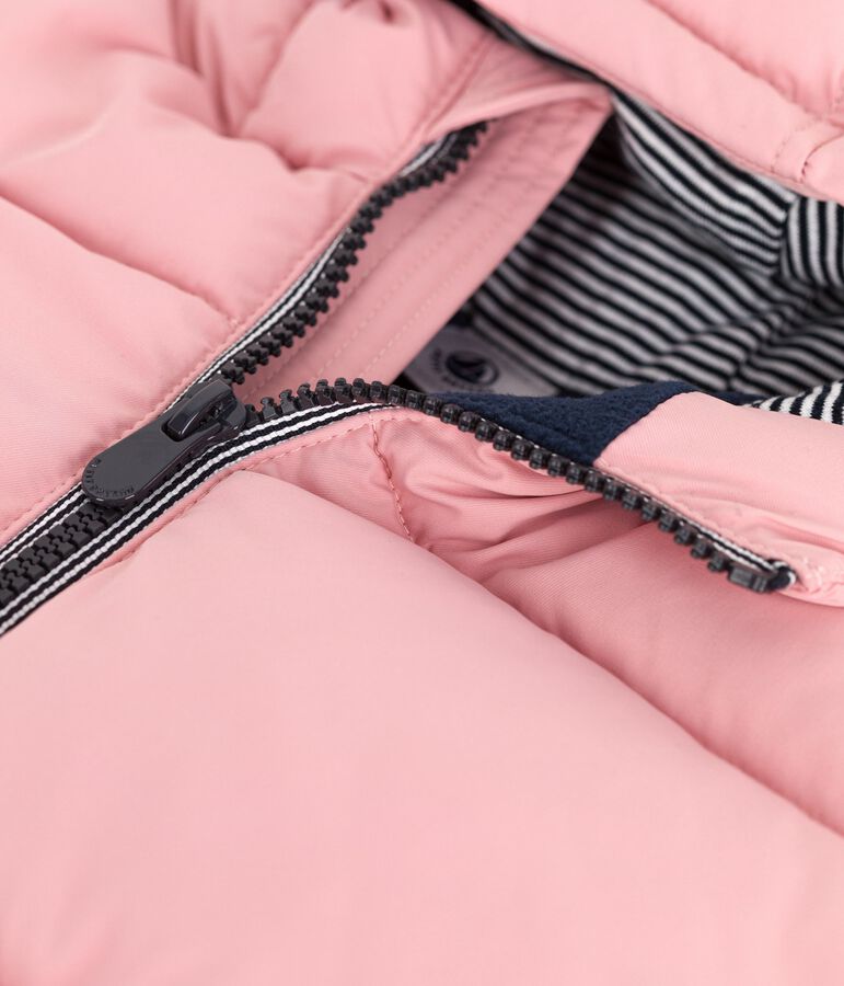 Children's plain puffer jacket pink