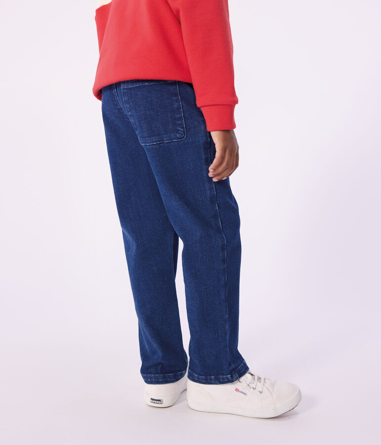 Children's denim trousers green