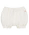 Baby girls' linen bloomers MARSHMALLOW white