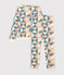 Women's Patchwork Cotton Pyjamas AVALANCHE white/MULTICO