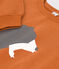 Unisex Patterned Fleece Sweatshirt ECUREUIL brown