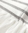 Girls' Short-Sleeved Dress MARSHMALLOW white/ARGENT grey