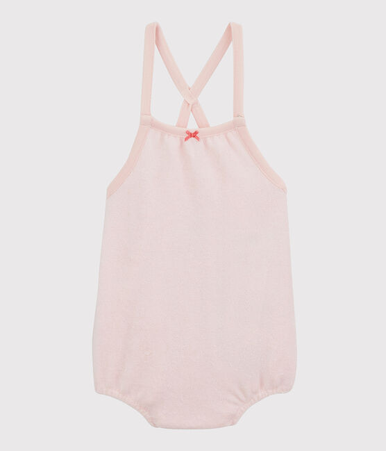 Baby Girls' Pink Organic Cotton Terry Playsuit MINOIS pink