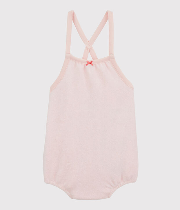 Baby Girls' Pink Organic Cotton Terry Playsuit pink