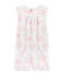 Girls' Ribbed Cropped Pyjamas MARSHMALLOW white/MULTICO white