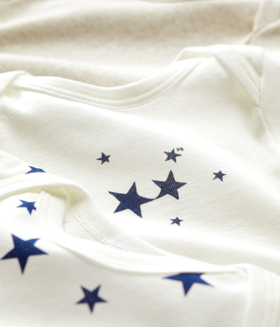 Starry Long-Sleeved Cotton Bodysuits - 3-Pack variante 1