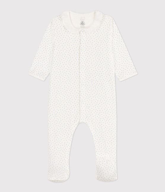 Spotted Cotton Sleepsuit MARSHMALLOW white/EDNA