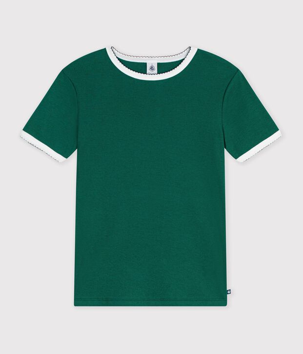 Women's short-sleeved plain cotton T-shirt TREE