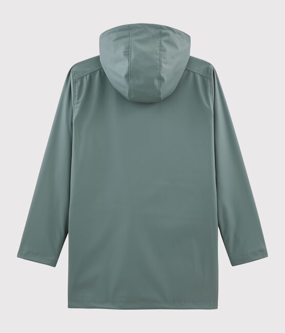 Iconic Recycled Fabric and Organic Cotton Raincoat THUYA green