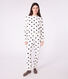Women's cotton terry pyjamas printed with hearts