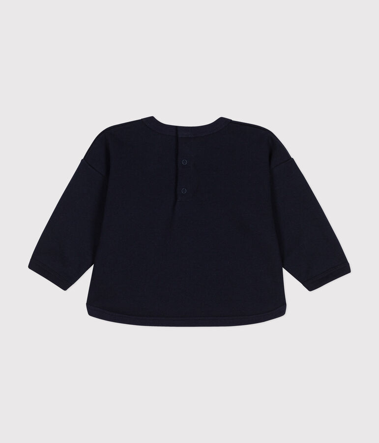 Babies' fleece sweatshirt blue