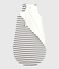 Baby sleeping bag in cotton TOG 2 MARSHMALLOW white/SMOKING blue