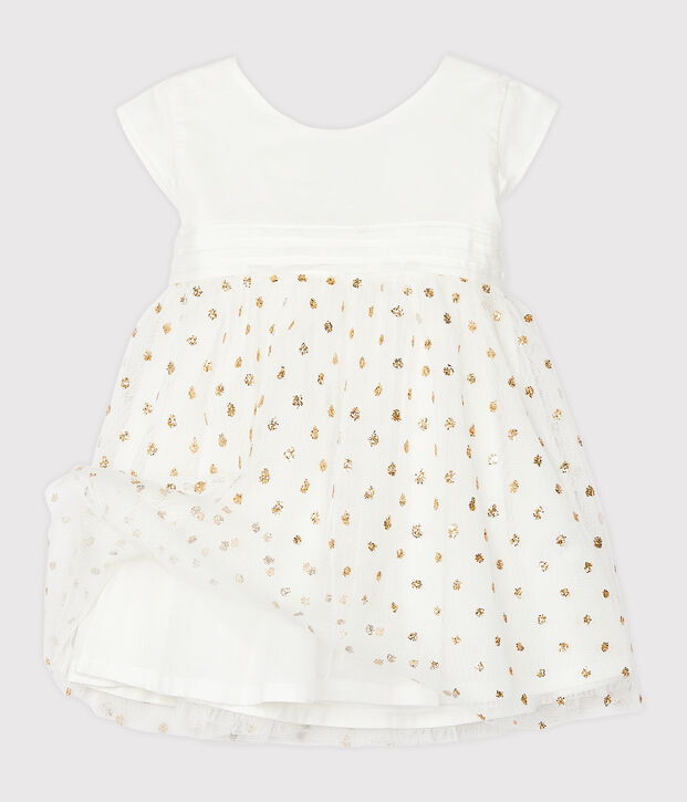 Baby Girls' Dress white/yellow