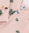 Babies' Floral Tube Knit Sleepsuit SALINE pink/MULTICO white