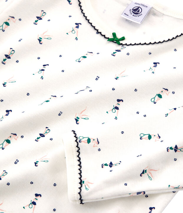 Girls' Pyjamas white/multicolor