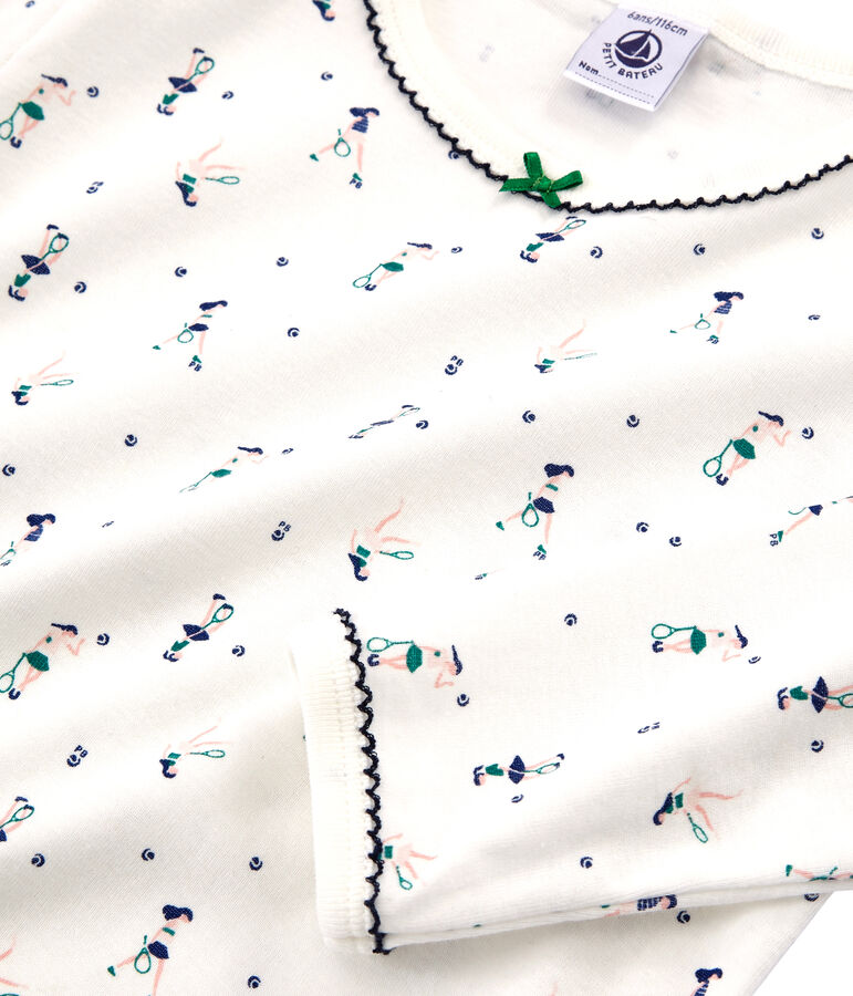 Girls' Pyjamas white/multicolor