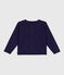 Children's plain cotton cardigan SOIR blue