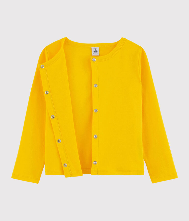 Girls' Cotton Cardigan yellow