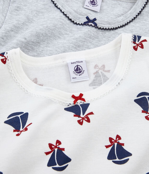 Girls' Short-sleeved T-shirt - Set of 2 multicolor