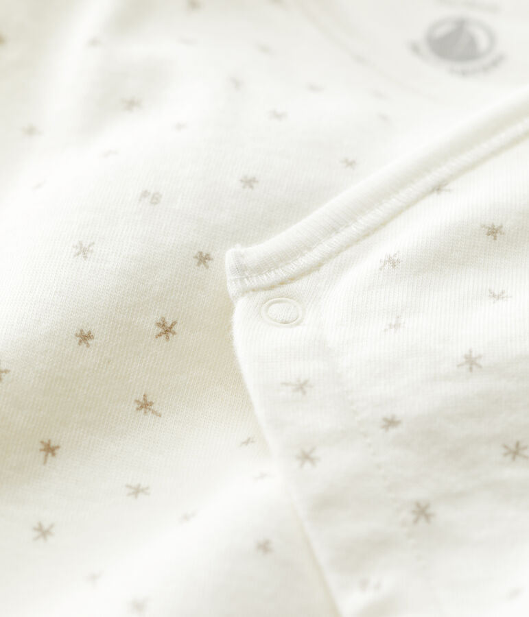 Babies' Organic Cotton Sleepsuit white/multicolor