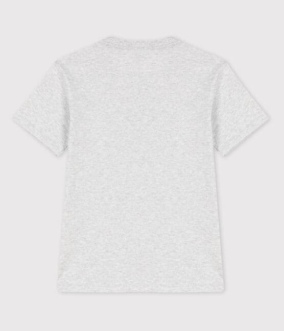 Boys' Short-Sleeved Cotton T-Shirt POUSSIERE CHINE grey