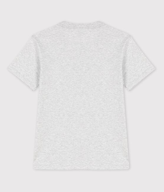Boys' Short-Sleeved Cotton T-Shirt POUSSIERE CHINE grey