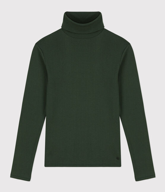 Women's ICONIC cotton polo neck T-shirt AVORIAZ green